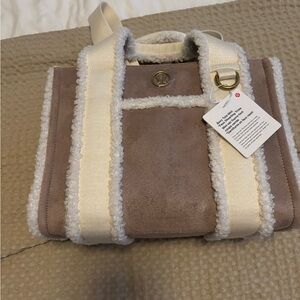 lululemon athletica Beige and Cream Tote Bag